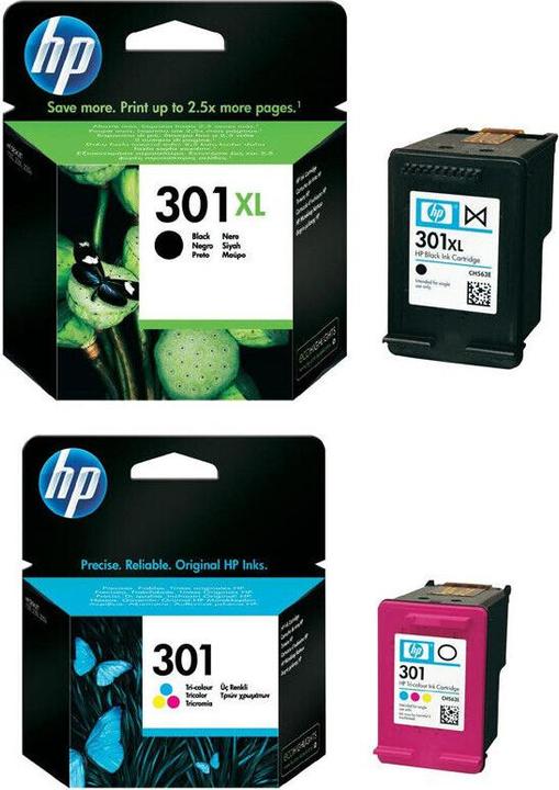 Image du produit HP Original 301 XL 301 Drucker Patronen DeskJet 2549 3000 3052A 3054A 3055A