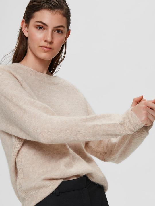Produktbild Selected Femme Rundhalsausschnitt Woll Pullover (L)