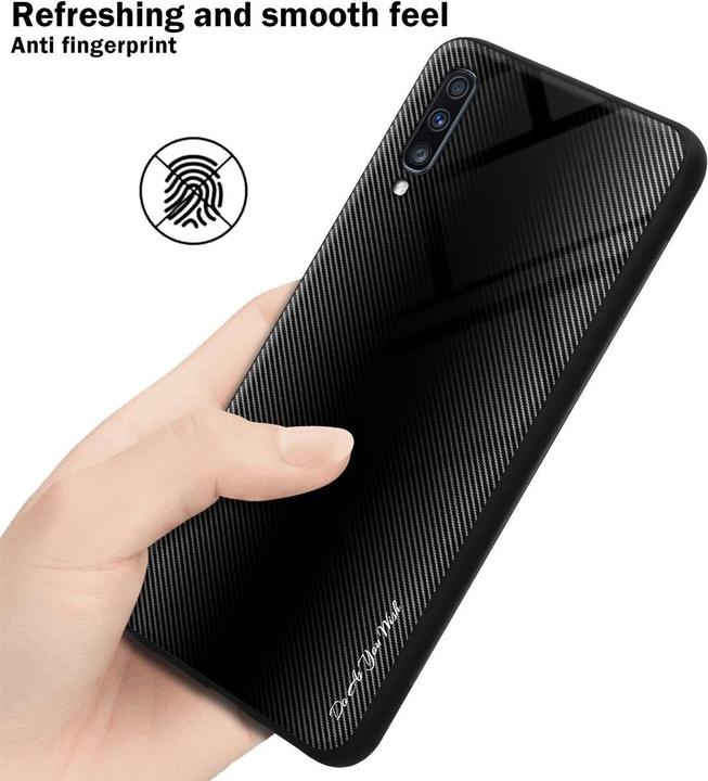 Immagine prodotto Cadorabo Copertura di vetro a strisce in TPU (Samsung Galaxy A70, Samsung Galaxy A70S)