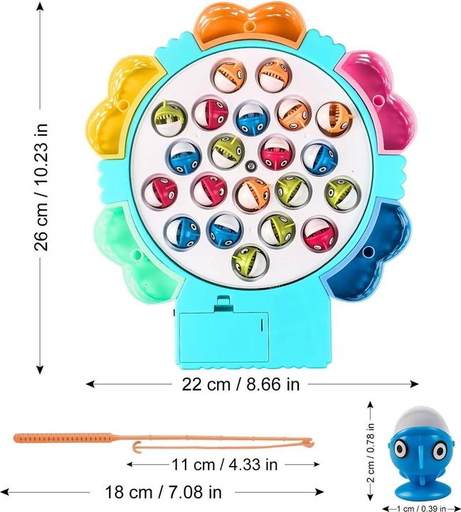 Actual product image The Toy Company Fishing game 21 fish with music