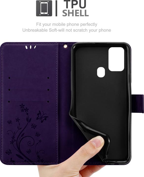 Produktbild Cadorabo Flower Book Cover (Samsung Galaxy M31)