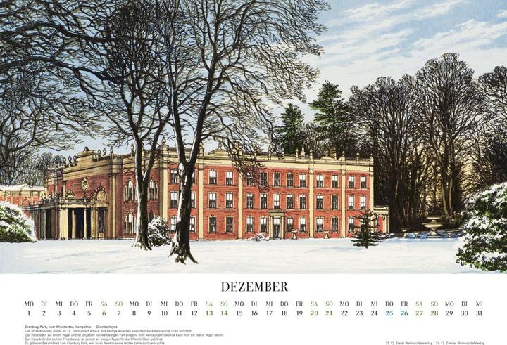 Produktbild Englische Landhäuser. Wandkalender 2025 (Harter Einband, Deutsch)