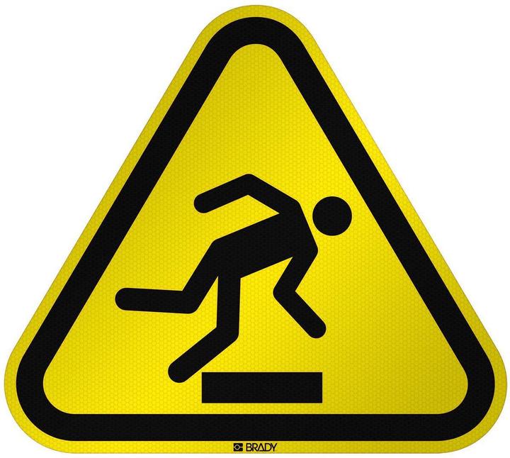 Image du produit Brady ISO Safety Sign Warning Floor (signal de sécurité ISO)