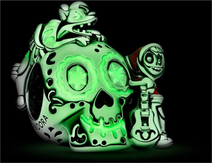 Produktbild Pandora Coco Miguel & Dante Glow in the dark Totenkopf (Silber 925)