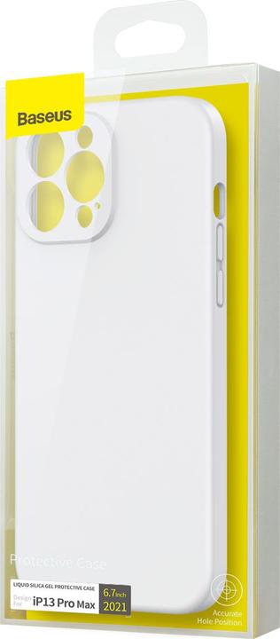 Image du produit Baseus Etui de protection en gel de silice liquide pour iP 6.7inch 2021 Blanc (Apple iPhone 13 Pro Max)