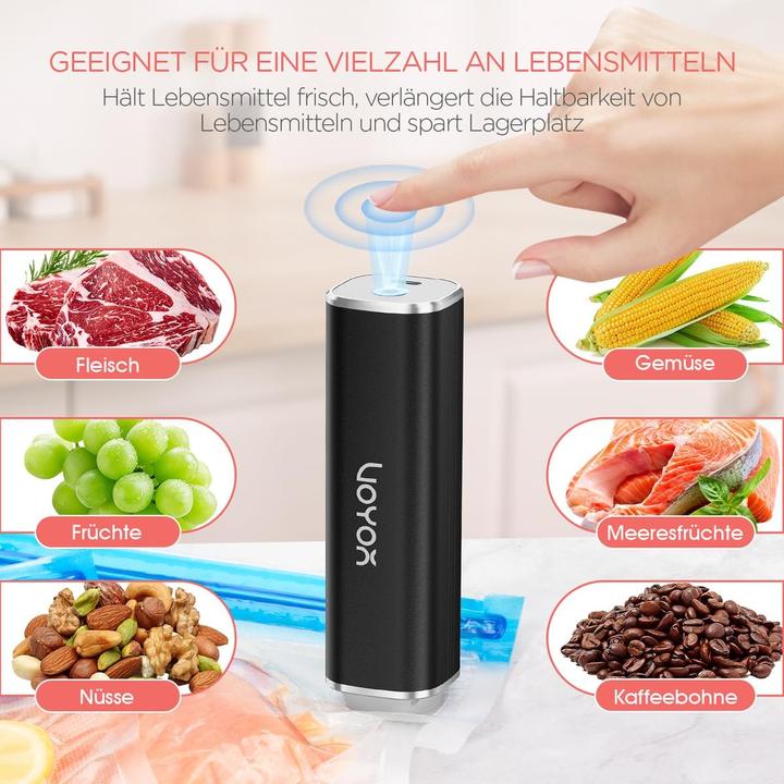 Actual product image Voyor VS210 Handvakuumierer Set mit 5 Vakuumbeuteln