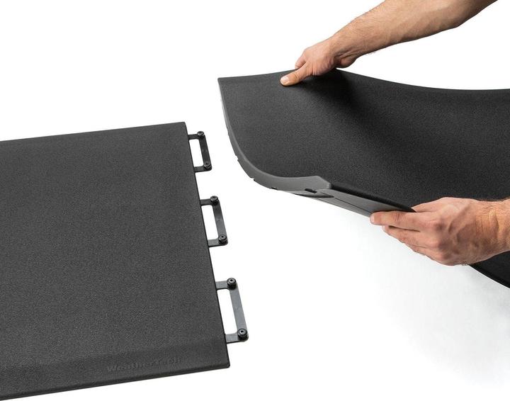 WeatherTech Tappeto centrale 0,61 m x 0,91 m in fibra di carbonio | nero (63 x 90 cm)