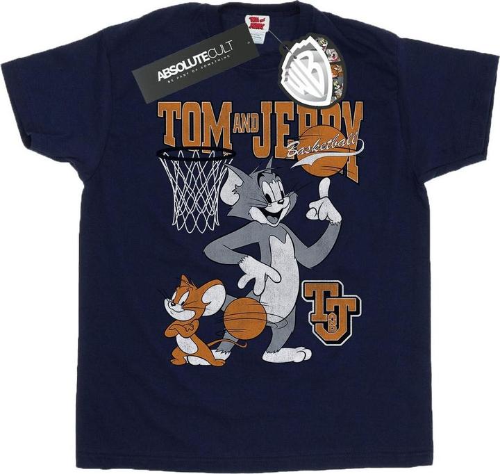 Actual product image Tom & Jerry Girls Spinning Basketball Cotton T-Shirt (128)