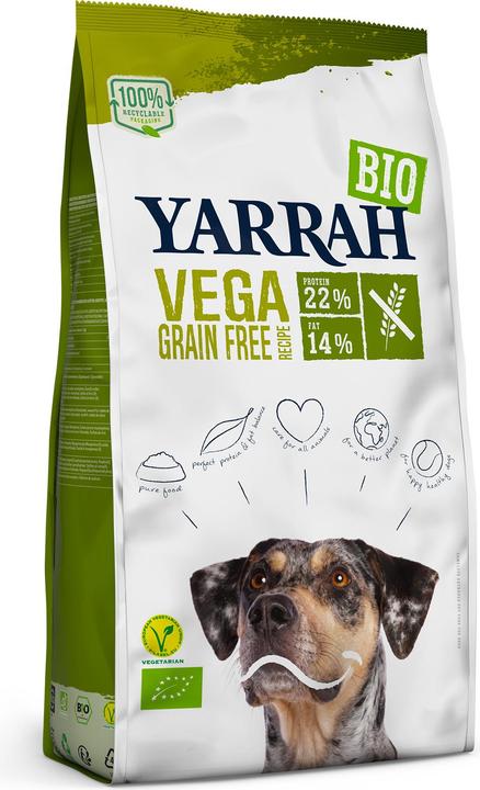 Produktbild Yarrah Trockenfutter Dog TF Bio Vega, 2 kg, Adult, Getreidefrei (Adult, 1 Stk., 2000 g)