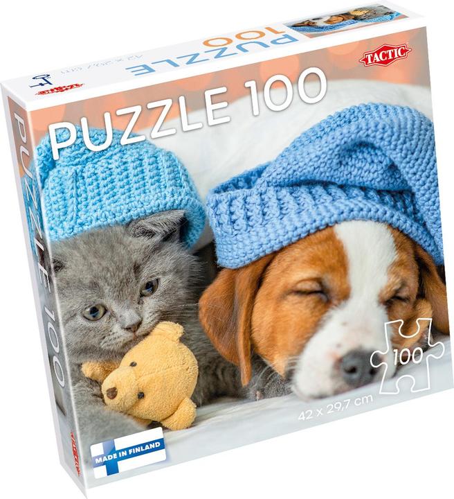 Immagine prodotto Selecta Spielzeug Puzzle con gattino e cane addormentato, 100 pezzi. (100 pezzi)