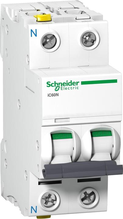 Produktbild Schneider Electric Acti9 iC60N MCB 1+N Pole 6A Curve C