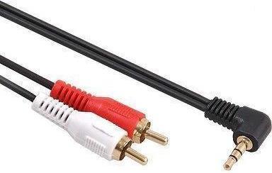 Image du produit Maclean Câble audio Jack 3 "sup1/2/sup vers 2 x RCA 1 m (1 m)
