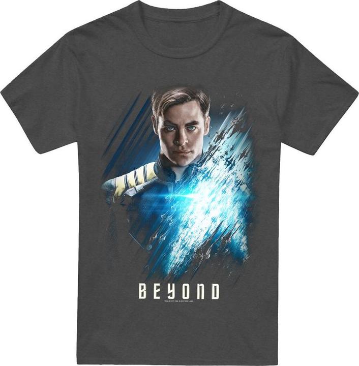 Actual product image Star Trek Beyond Unisex Adult Captain Kirk Poster T-Shirt (L)
