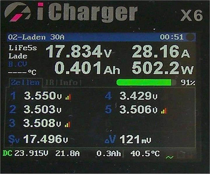 Produktbild Junsi Ladegerät DC iCharger X6 Ladegerät 800W - 6S
