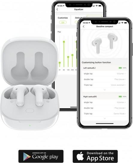 Produktbild Boompods Bassline GO Bluetooth® HiFi In Ear Kopfhörer In Ear Headset, Lautstärkeregler, schweissresistente... (ANC, 23 h, Kabellos)
