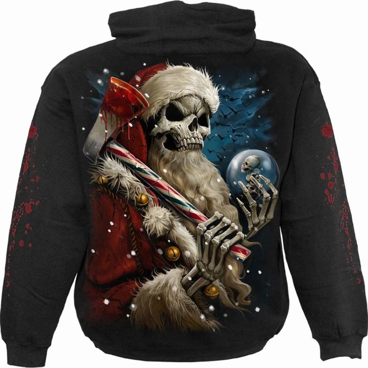 Actual product image Spiral Unisex Adult Candy Cane Santa Hoodie (XL)