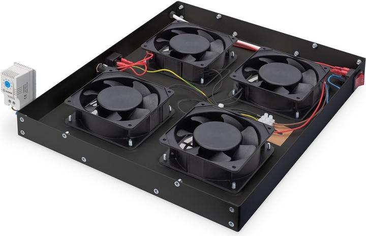 Produktbild Digitus DN-19 FAN-4-HO-SW Einschubbelüftungseinheit 4 Lüfter, schwarz