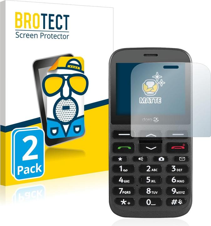 Produktbild BROTECT Entspiegelungs-Schutzfolie Displayschutz Matt (2 Stück, Doro 1370)