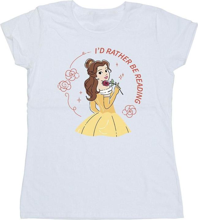 Disney Beauty And The Beast I'd Rather Be Reading BaumwollTShirt