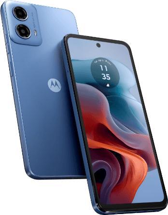 Actual product image Motorola Moto G34 DE (128 GB, Ice Blue, 6.50", SIM + eSIM, 50 Mpx, 5G)
