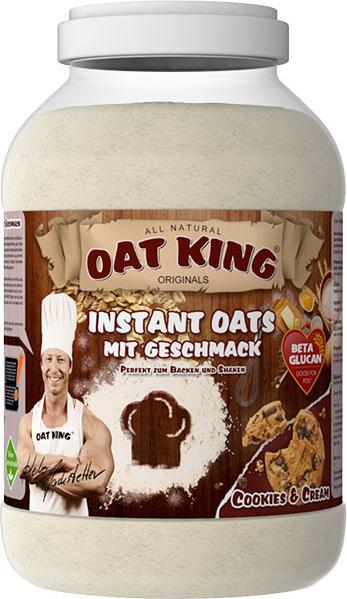 Produktbild Oat King 100% Vollkorn-Hafer Pulver mit Aroma (4000g Dose) (Weisse Schokolade, 1 Stk., 4000 g)