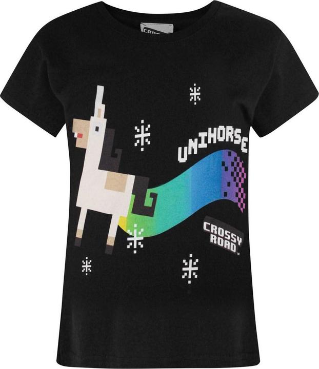 Actual product image Crossy Road Girls Official Unihorse Short Sleeve TShirt (140)