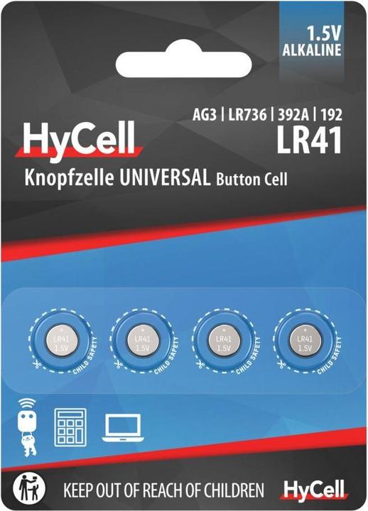 Produktbild HyCell Alkaline LR41 (4 Stk., LR41, 30 mAh)