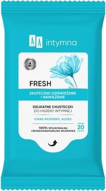 Oceanic Aa Intymna Fresh Delicate Wipes für die Intimhygiene - 20 Stück (Intimwaschlotion)
