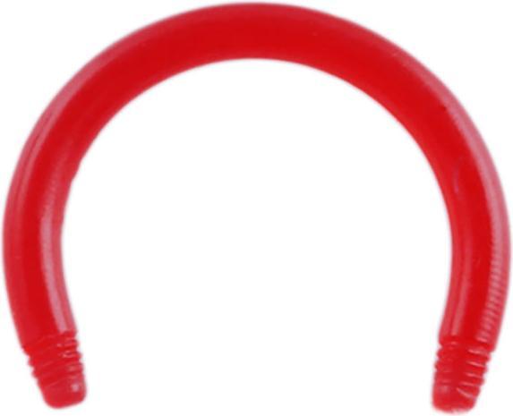 Produktbild Star Piercing Micro Circular Barbell-Stab rot (Acryl, ohne Messing)