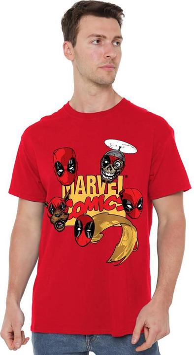 Immagine prodotto Deadpool Maglietta Teste di Personaggi Uomo (S)