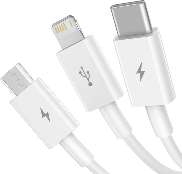 Actual product image Baseus 3 in 1 Multicharger USB-Cable (1.50 m, USB 2.0)
