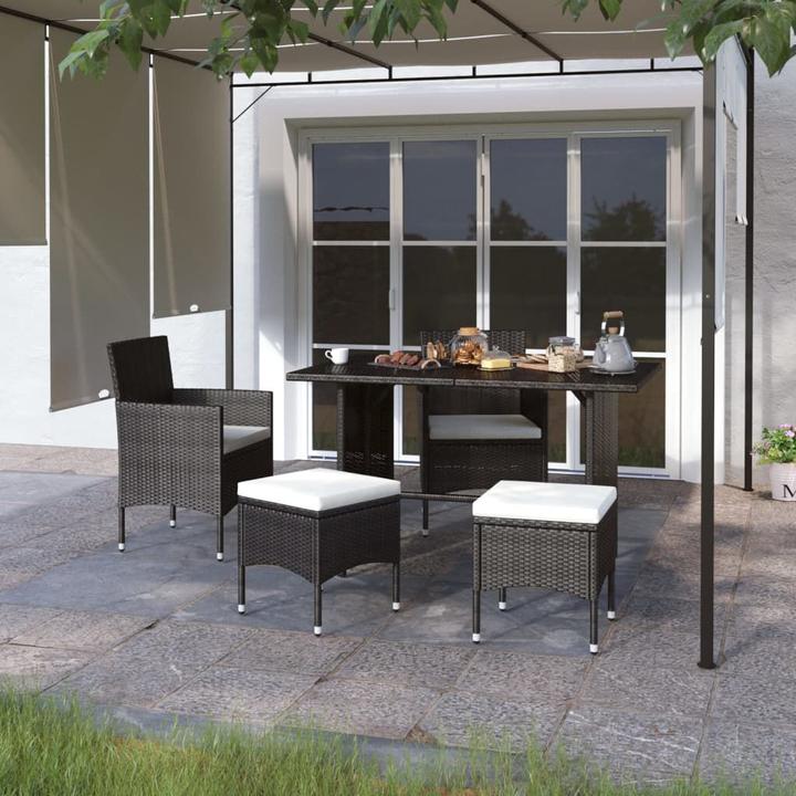 Image du produit VidaXL Gartenstuhl und Hocker