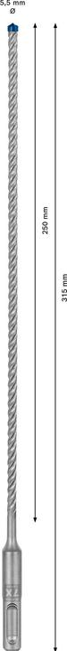 Immagine prodotto Bosch Professional Zubehör Trapano a percussione Expert SDS plus-7X, 5,5 x 250 x 315 mm (5,5 mm)