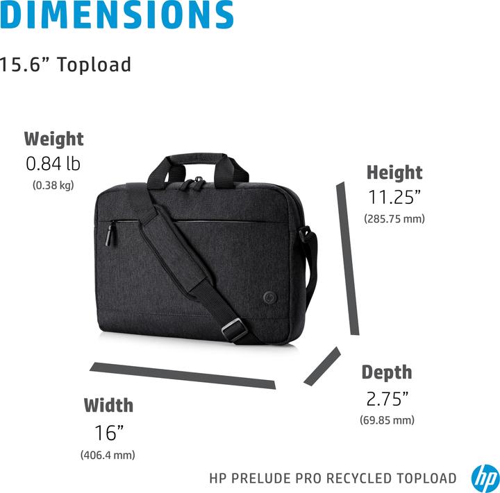Image du produit HP Prelude Pro Recycle Topload (15.60", Universel)