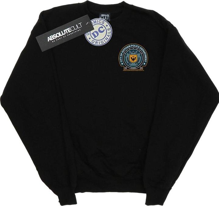 Actual product image Mens Batman Gotham Police Dept Breast Print Sweatshirt (M)