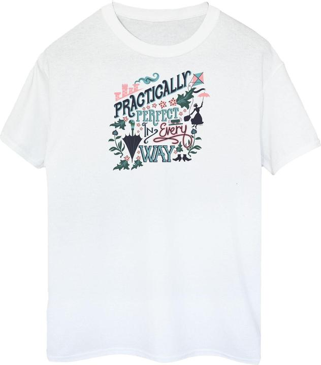 Image du produit Mary Poppins T-shirt en coton pour filles Practically Perfect In Every Way (152, 158)