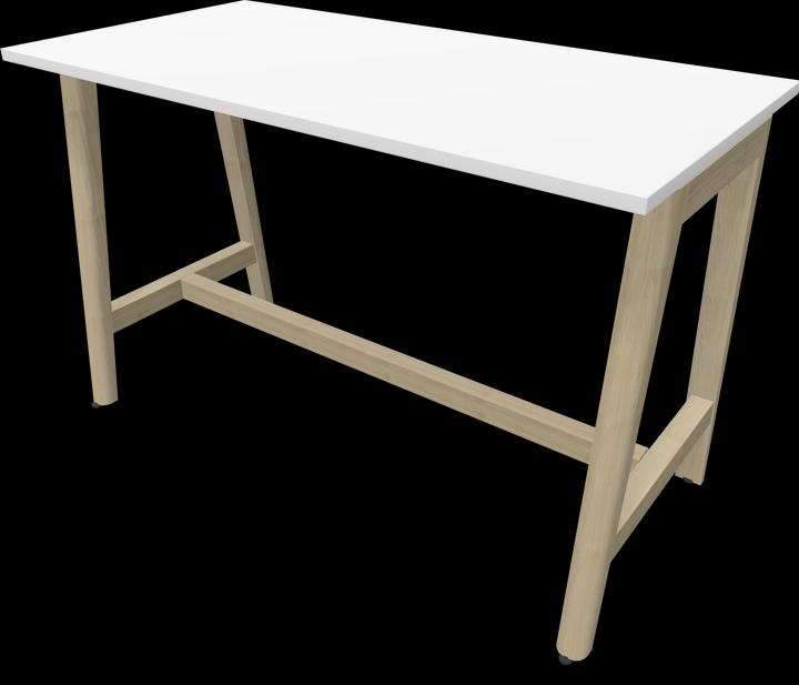 Ash natural light grey stained, White