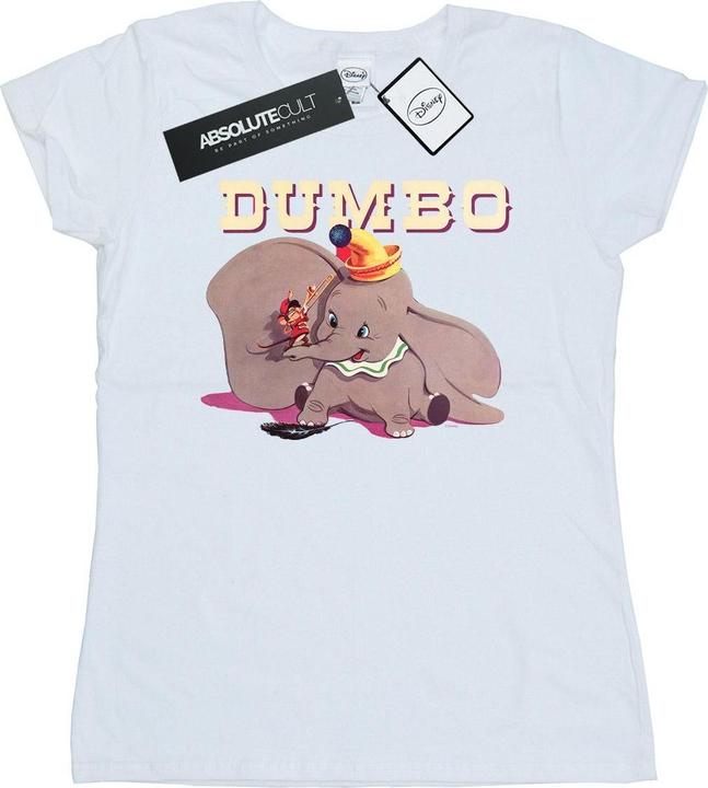 Actual product image Disney Womens/Ladies Dumbo Timothy's Trombone Cotton T-Shirt (S)