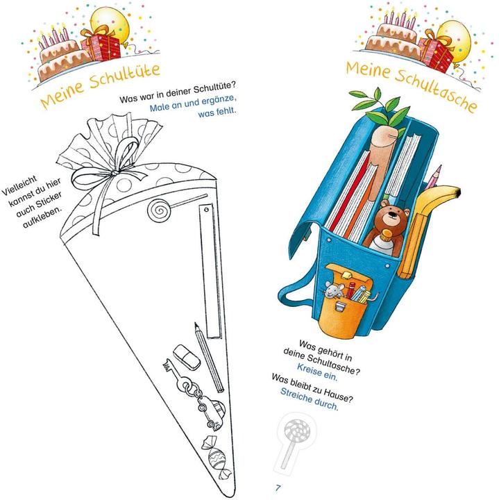 Image du produit L'école intelligente : Hourra, je suis un écolier (sac d'école menthe/jaune) (30.70 cm, 1 x)
