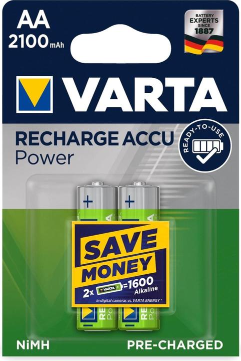Productafbeelding Varta Accu Power opladen (2 Pcs., AA, 2100 mAh)
