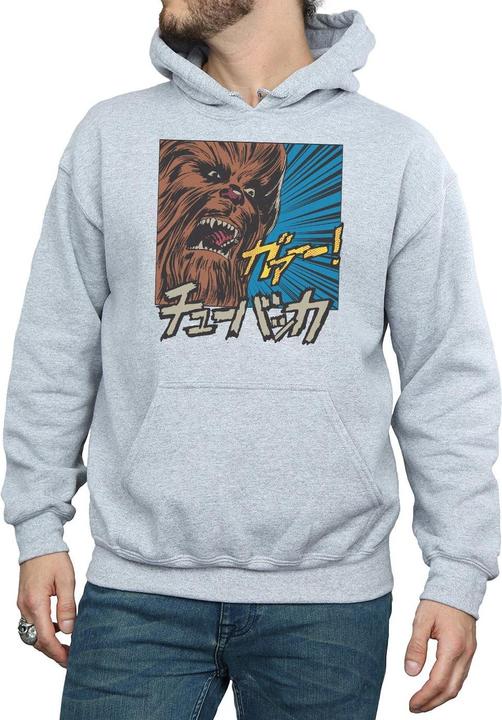 Actual product image Star Wars Mens Chewbacca Roar Pop Art Hoodie (M)