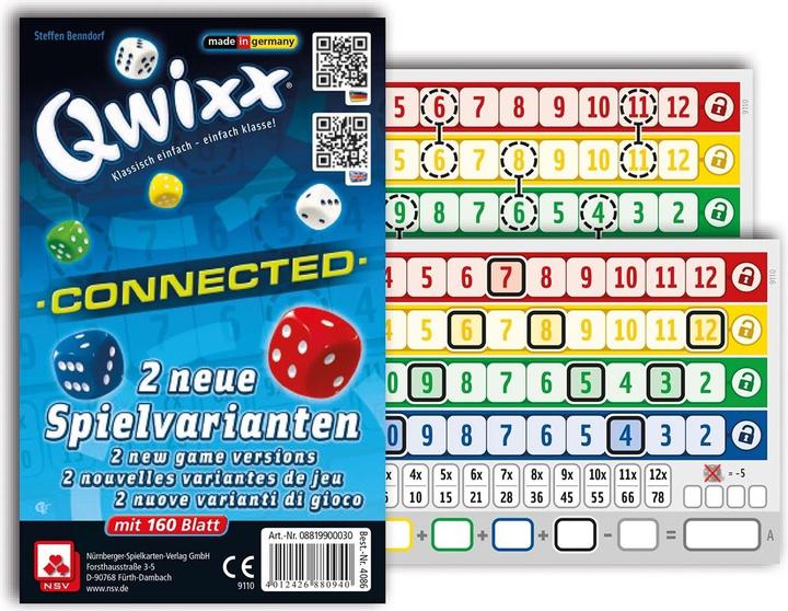 Produktbild Qwixx Connected Zusatzblöcke Blatt (Deutsch)