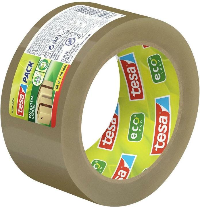 Actual product image tesa tesapack® Eco & Ultra Strong parcel tape 66m:50mm, solvent-free (50 mm)
