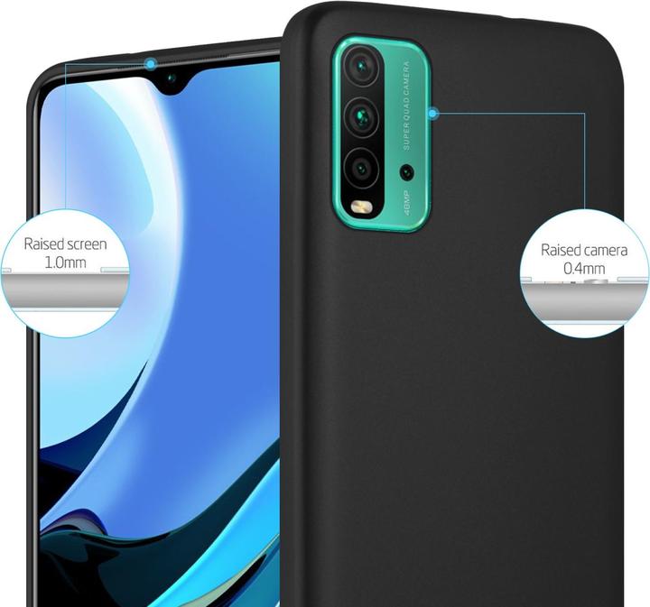Actual product image Cadorabo TPU Matt Metallic Sleeve (Xiaomi Redmi 9T, Xiaomi Poco M3)