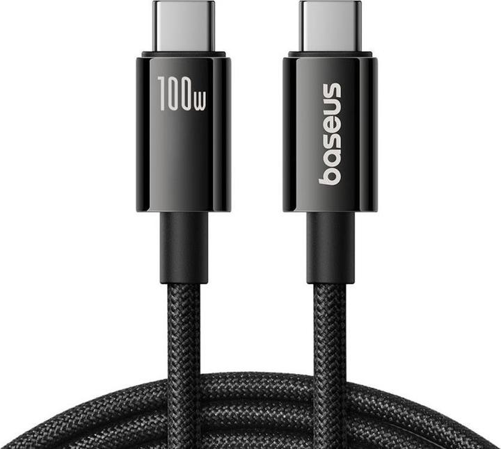 Produktbild Baseus Tungsten Gold USB-C 3.2 / USB-C 3.2 cable 100W 4K 60Hz 1.5m - black (1.50 m, USB 3.2)