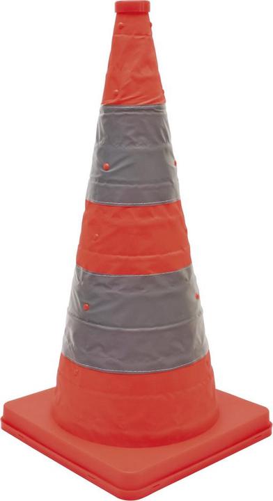 Productafbeelding Dönges Opvouwbare verkeerskegel, hoogte 700 mm, gedeeltelijk reflecterend