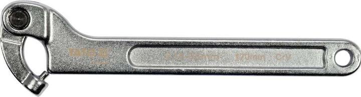 Actual product image Yato Professional adjustable pivot hook spanner for cross hole nut selection 15-180mm joints (20 mm, 22 mm, 34 mm, 35 mm, 23 mm, 28 mm, 25 mm, 27 mm, 30 mm, 26 mm, 24 mm, 18 mm, 31 mm, 19 mm, 16 mm, 15 mm, 17 mm, 21 mm, 32 mm, 33 mm, 29 mm)