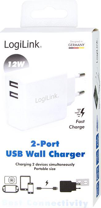 Actual product image LogiLink USB socket adapter (12 W)