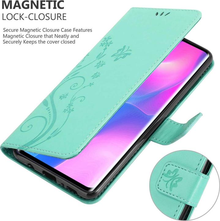 Produktbild Cadorabo Hülle für Xiaomi Mi NOTE 10 LITE mit Blumen Muster (Xiaomi Mi Note 10 Lite)