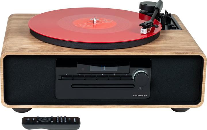 Productafbeelding Bigben MIC300TT bw/hout Microsysteem 60W,schijf 33/45 toeren,FM,BT,CD,USB (Bluetooth, 1x 60 W)